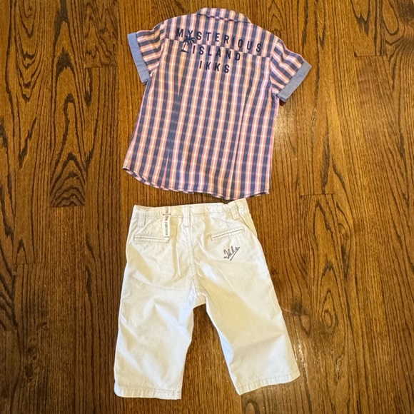 Ikks Shirt And Shorts Outfit Bundle Size 6 - Picture 3 of 15